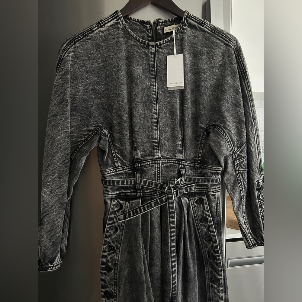 Ulla Johnson Lennox Denim Dress - Picture 2 of 5